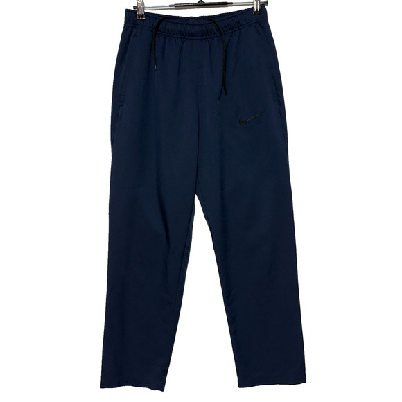 Nike Sweatpants Mens Large Blue Dri Fit Training Elastic Waist Measures 29X30 - Picture 1 of 11
